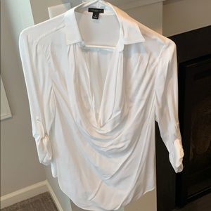 Ann Taylor Size 4 White Blouse
